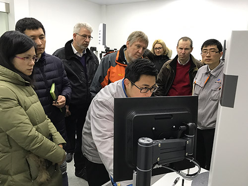 Customers visit measurement room 